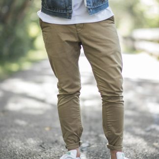 Olwenbellido Men's Straight Fit Chino Pants — Cotton Twill